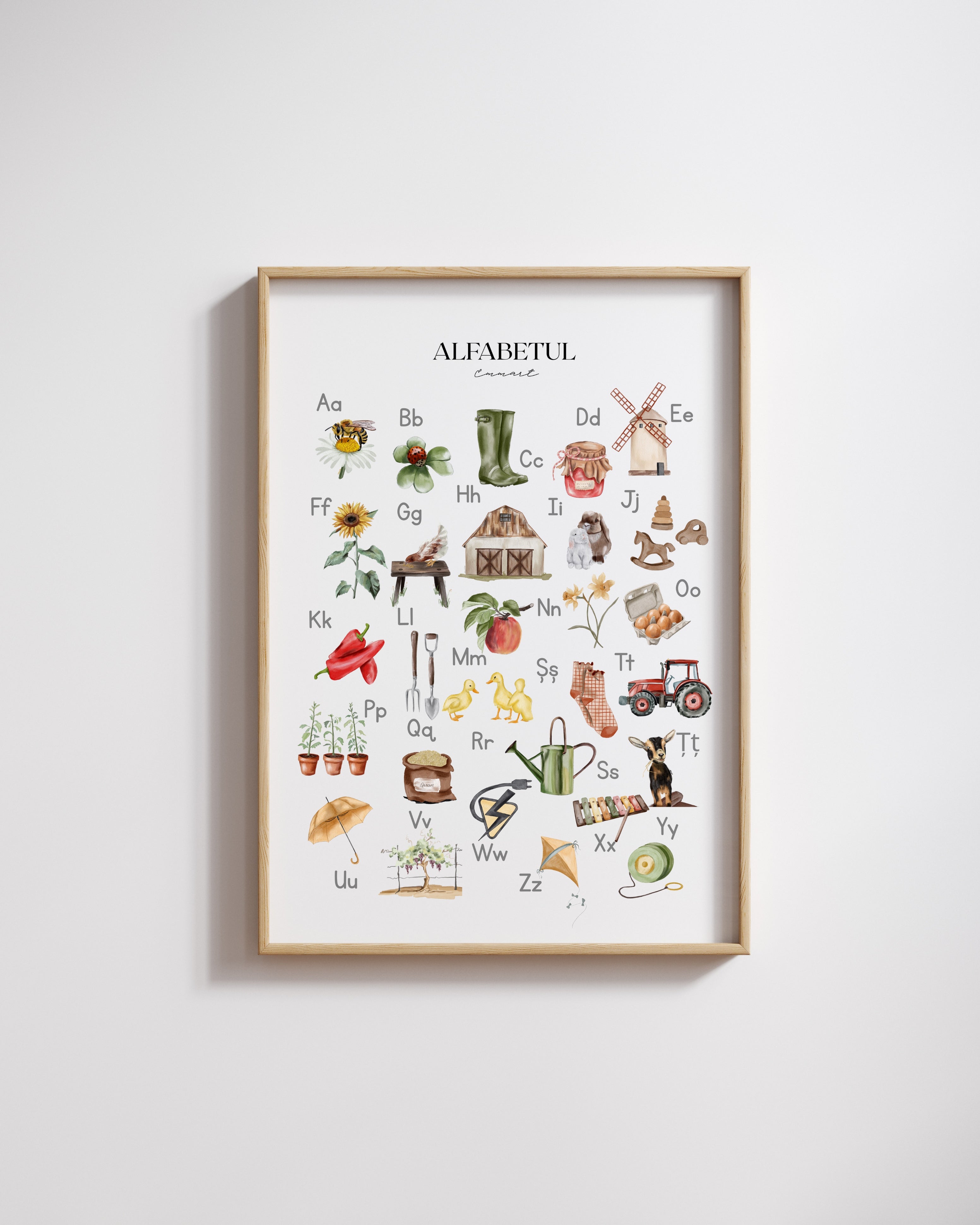 Print A3 "Alfabetul"