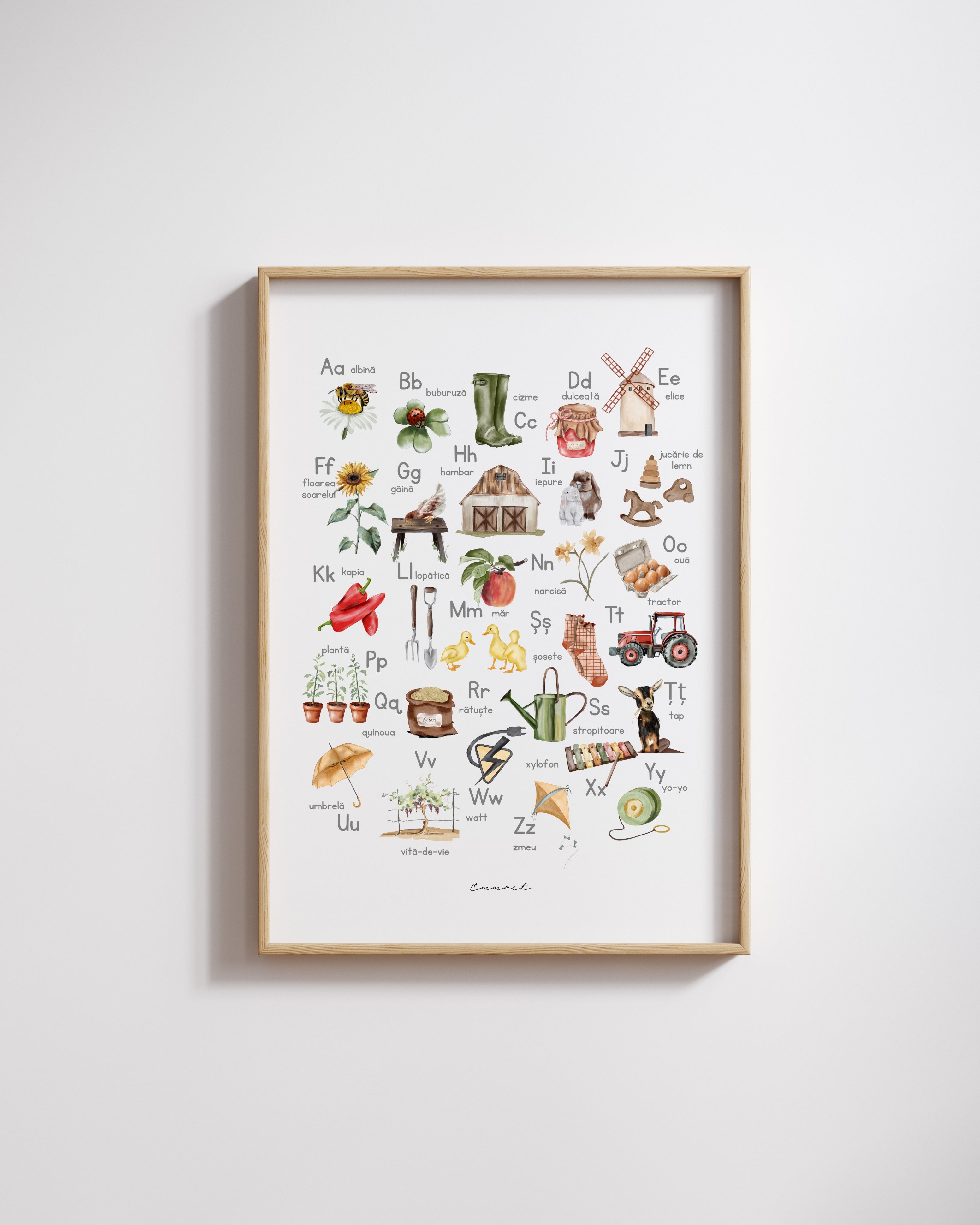 Print A3 "Alfabetul"