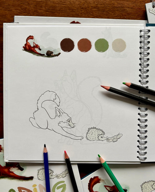 Carte de colorat ilustrată