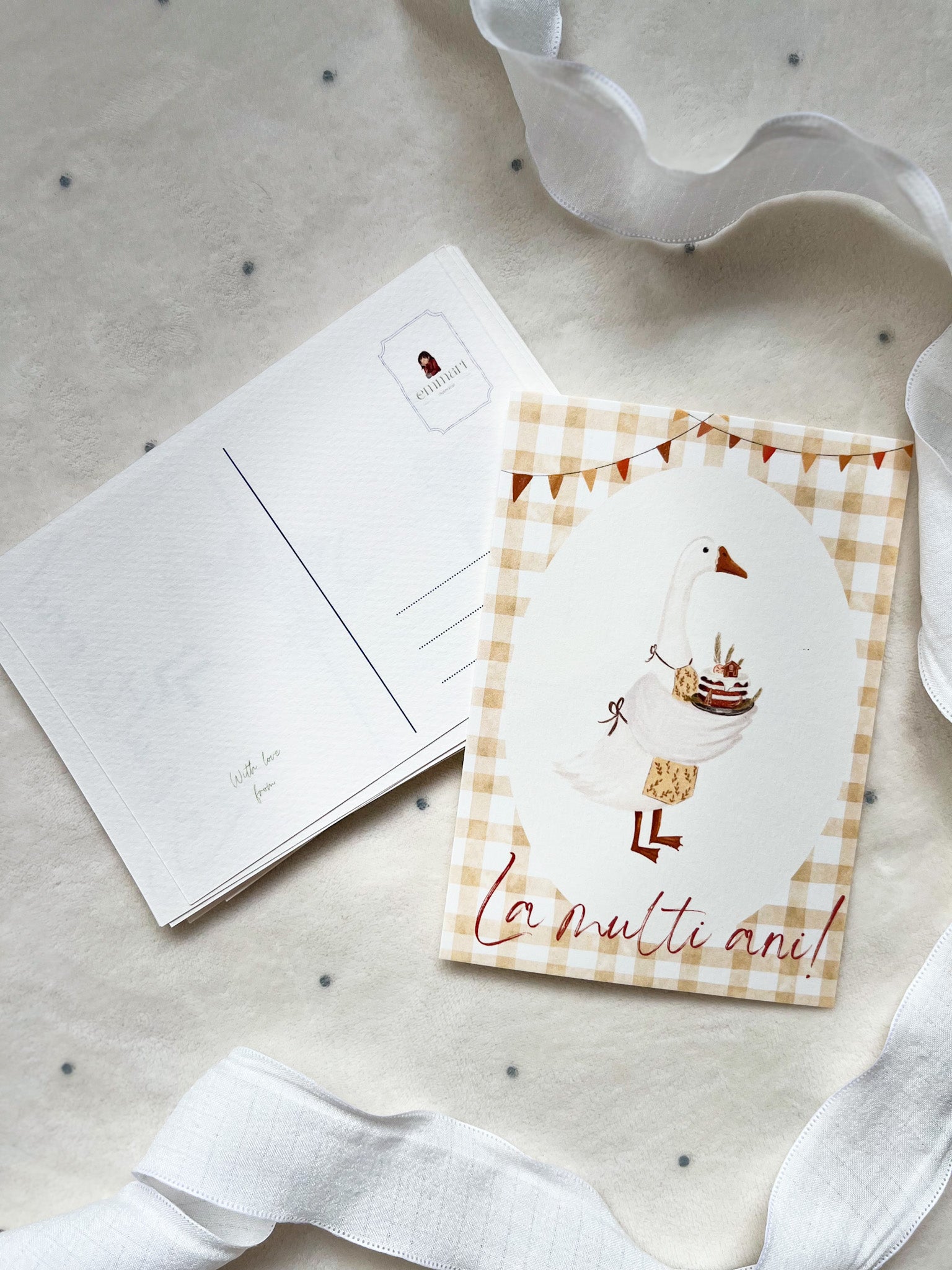 Set 3 cartoline "La multi ani!"