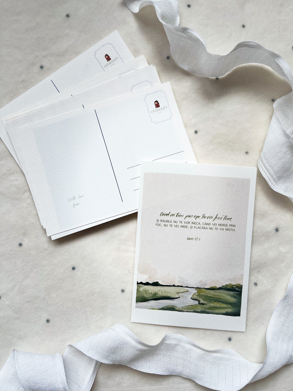 Set 4 cartoline "Peisaje"