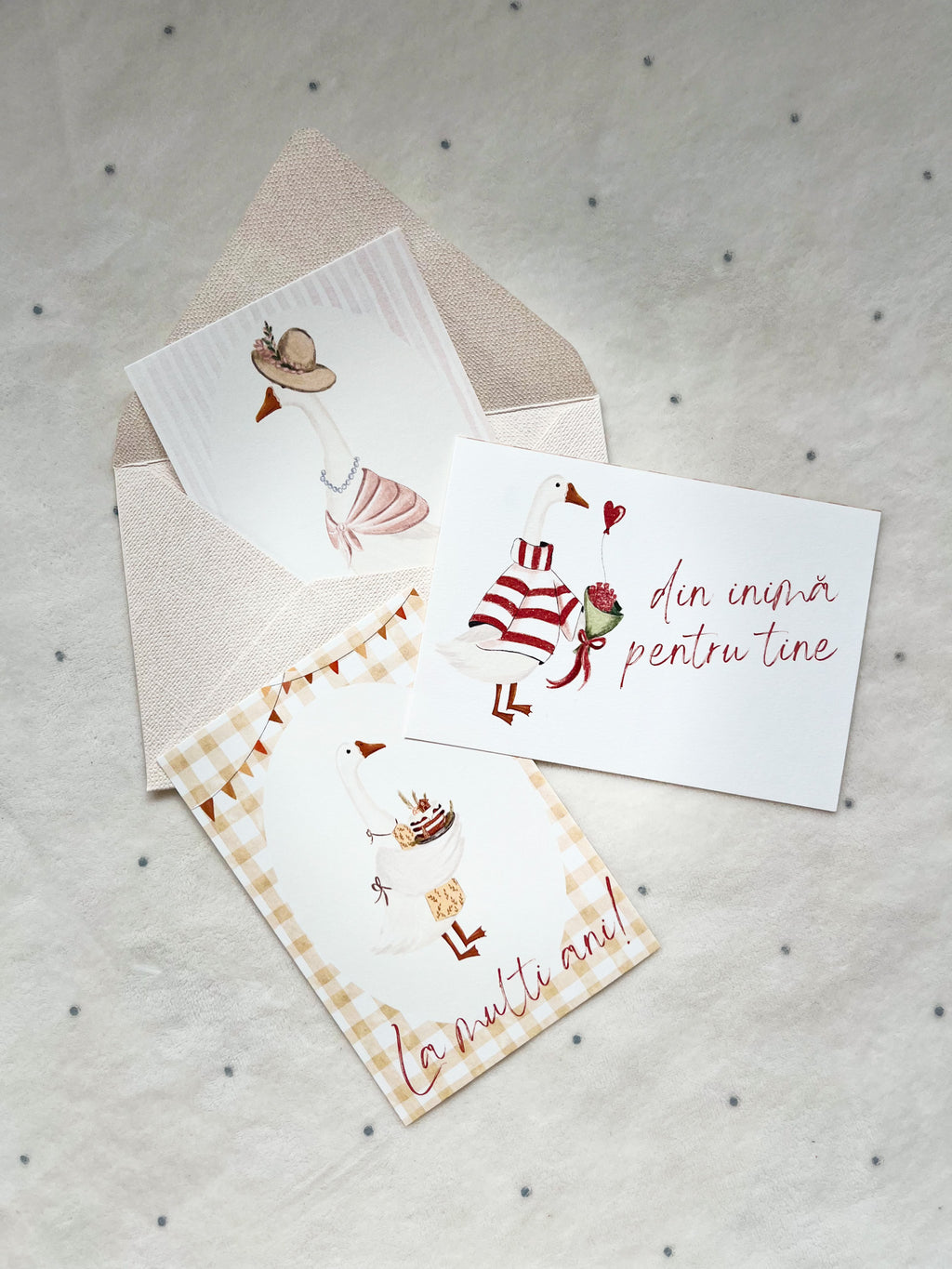 Set 3 cartoline "La multi ani!"