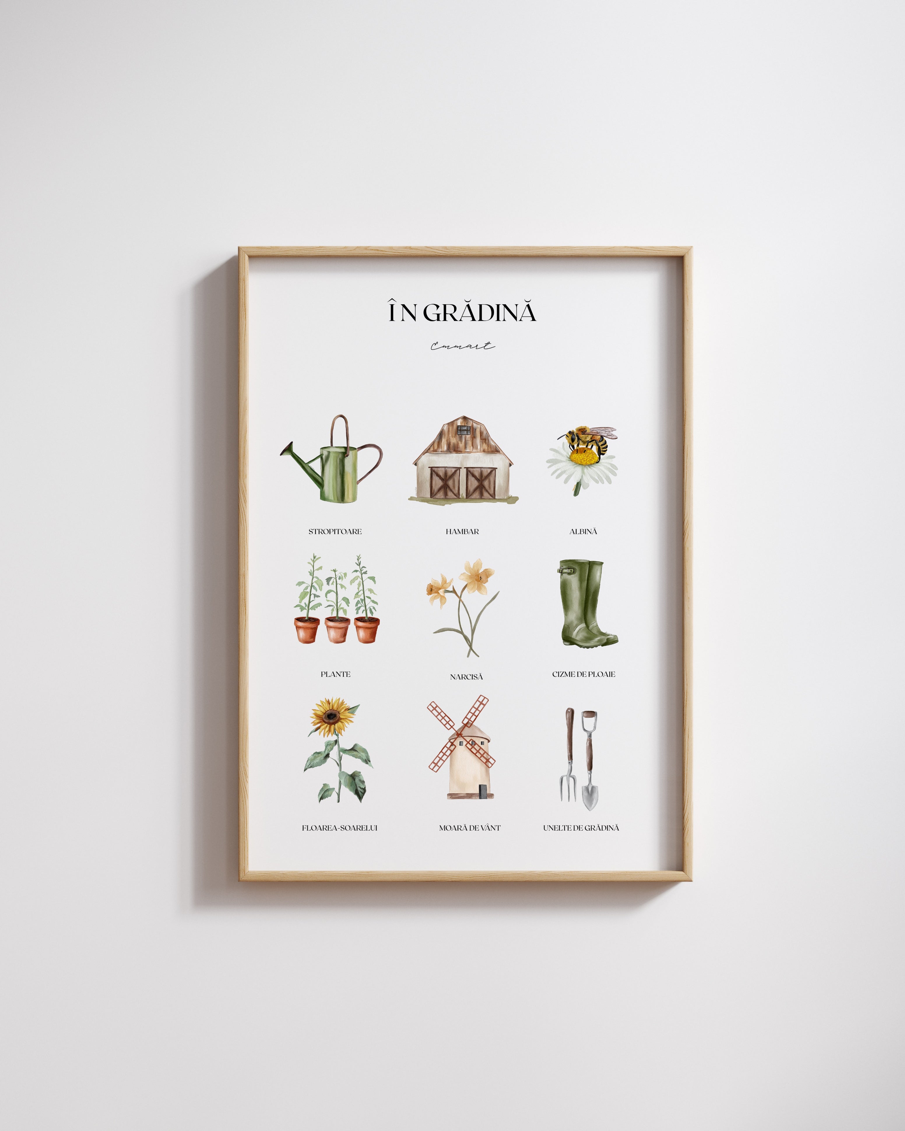 Print A3 "In the garden"