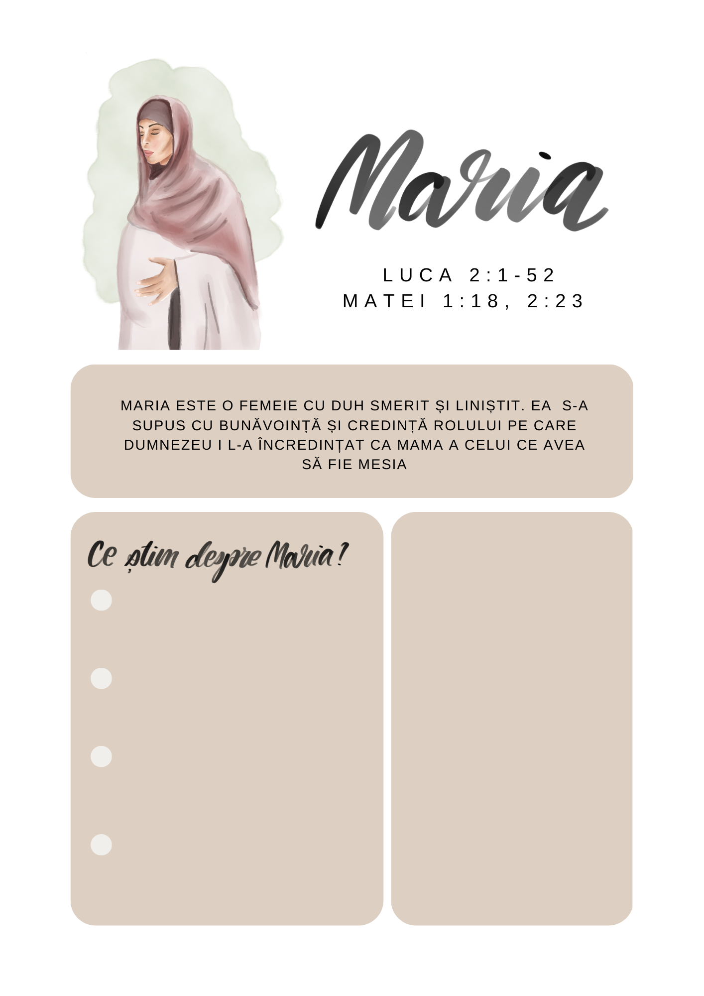 Jurnal pentru studiu "Femeia prin ochii lui Dumnezeu"